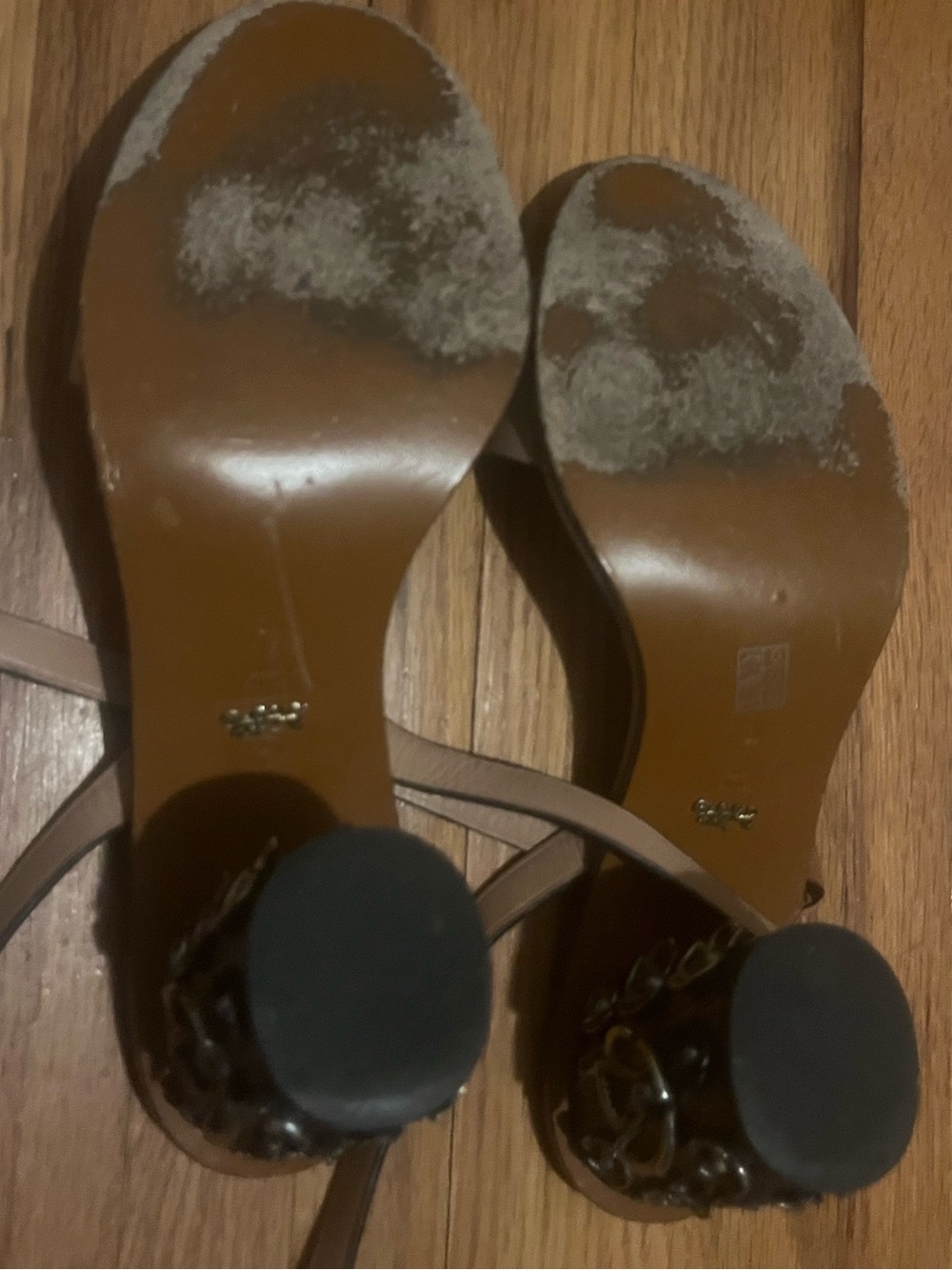 Coach Tea Rose T-Strap Sandal in Nude size 10 - Picture 9 of 10